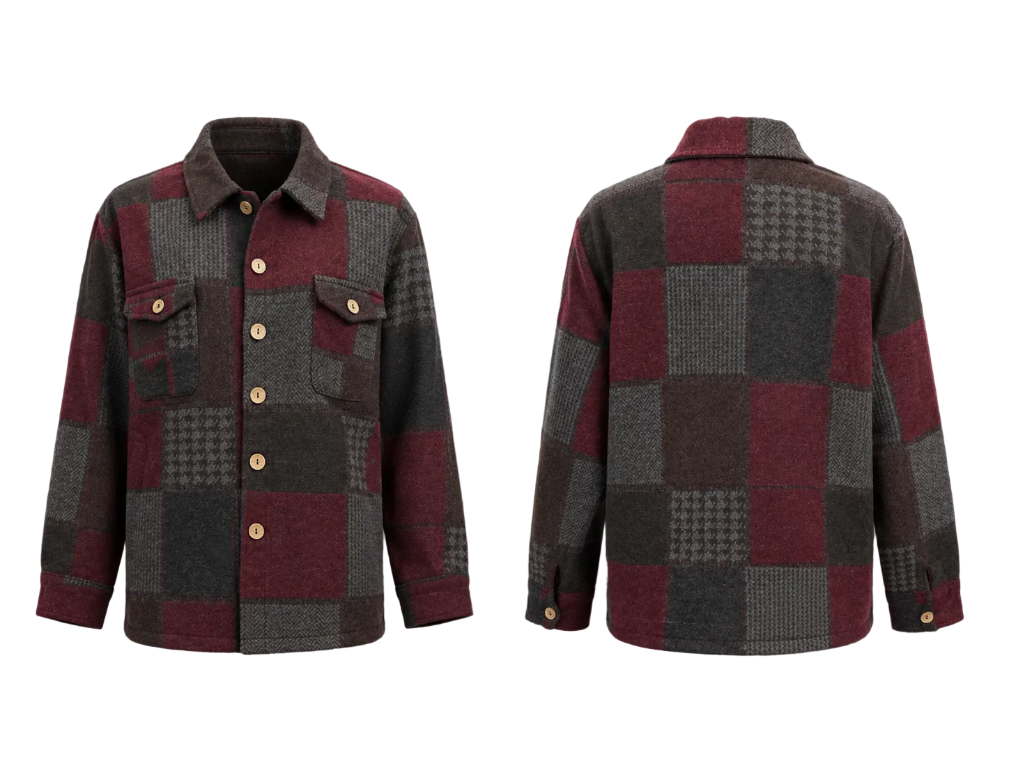 Burgundy/Brown Shacked