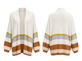 Beige Stripped Cardigan