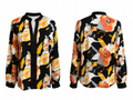 Back Floral V Neck