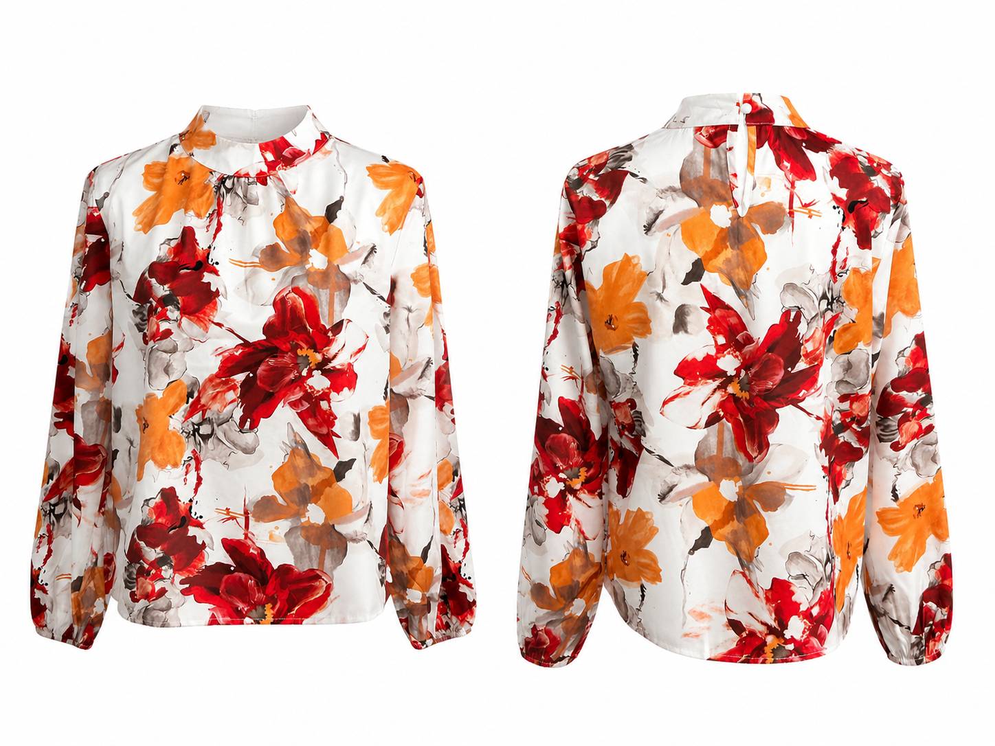 Red Autumn Blouse
