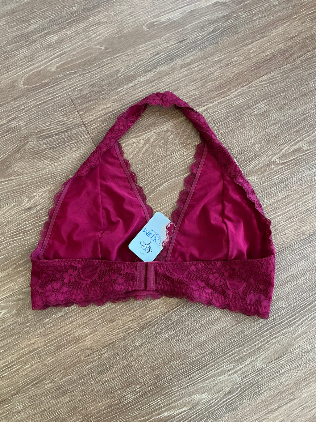 Berry Lace Halter Bralette