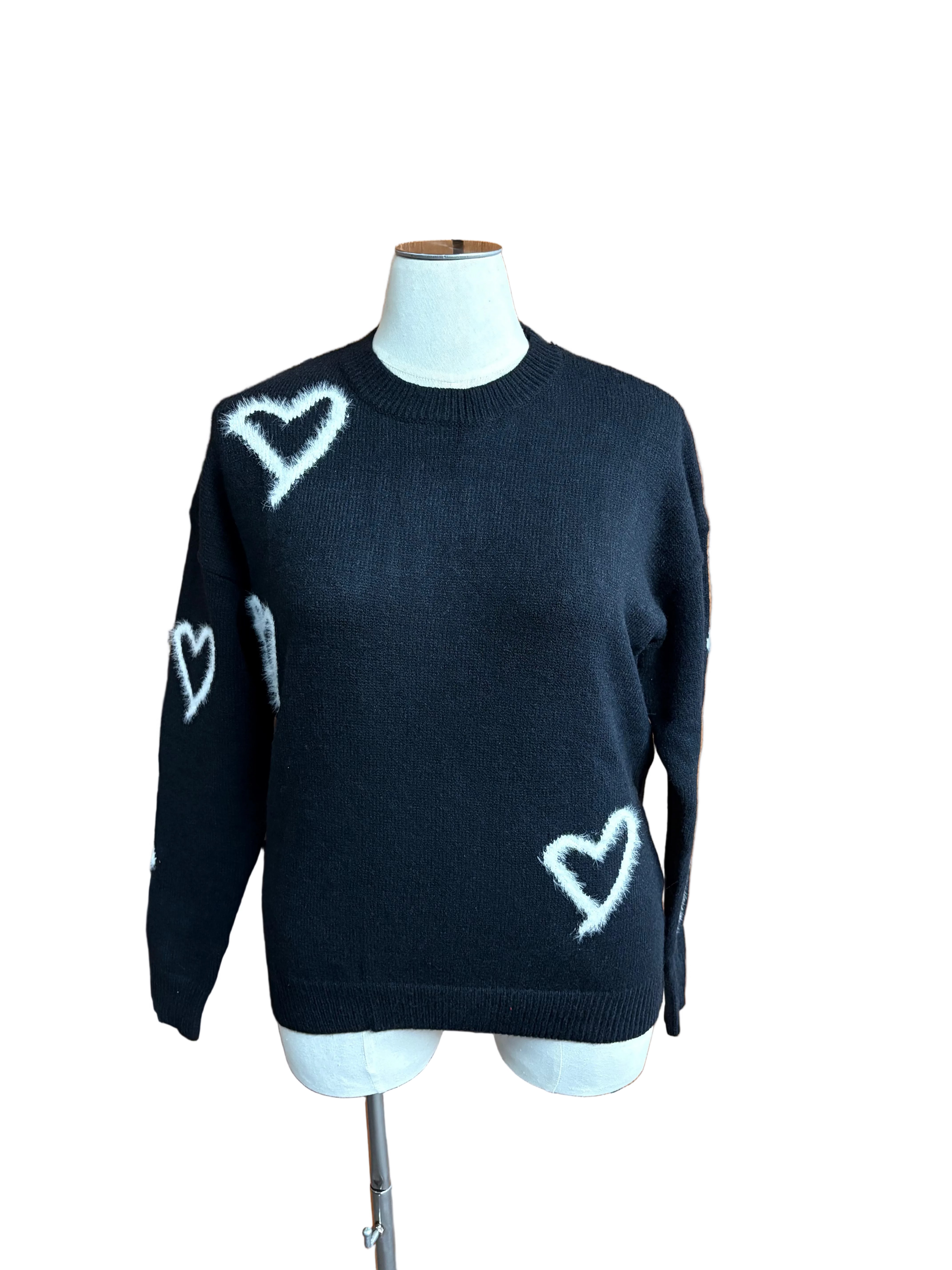 Black Heart Sweater
