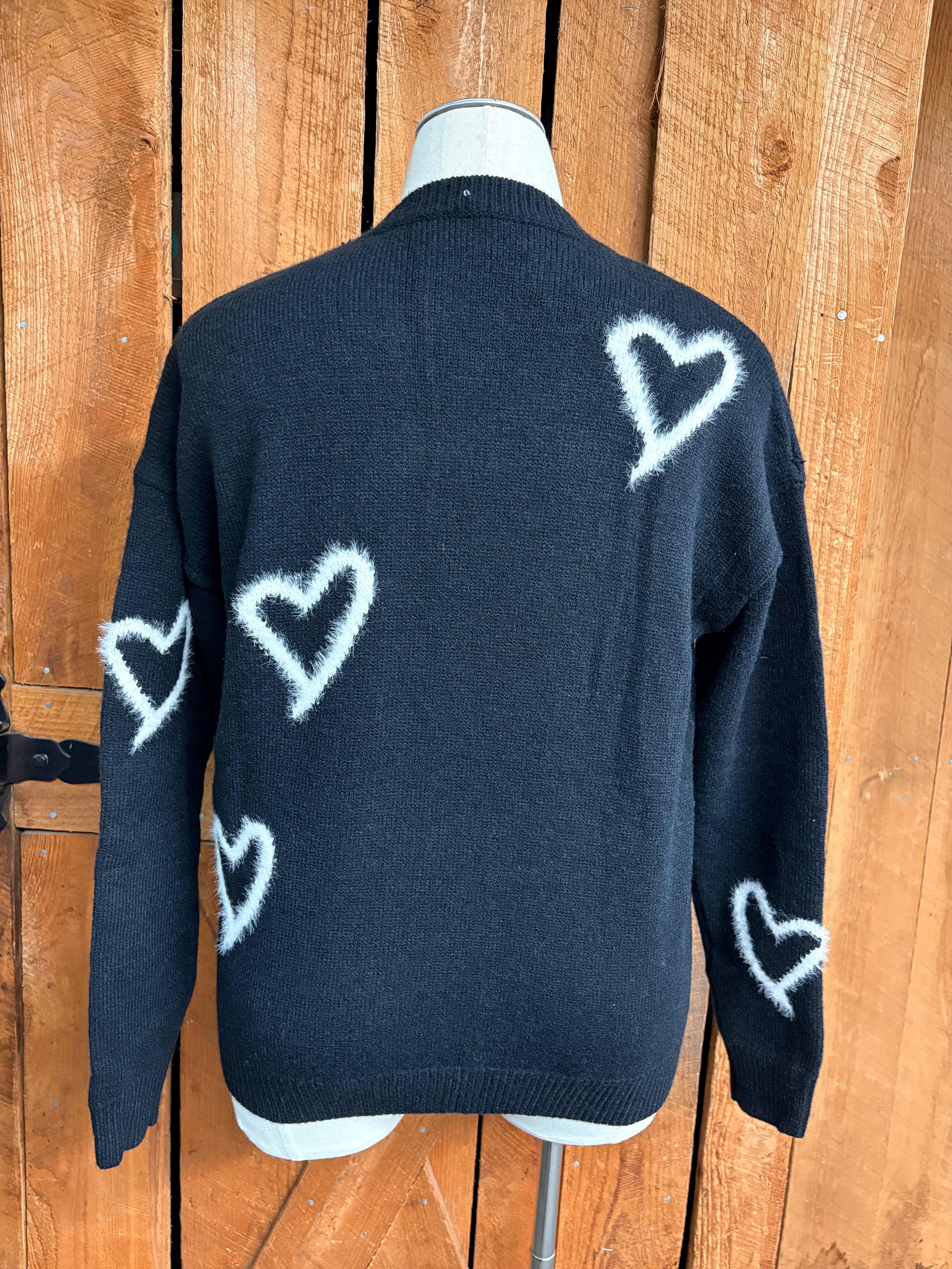 Black Heart Sweater