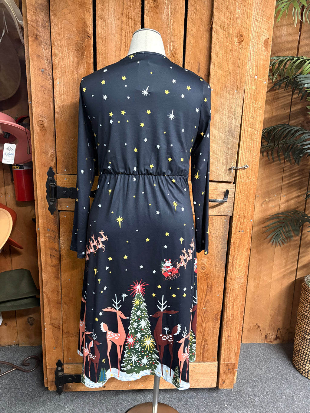 Christmas Print Dress