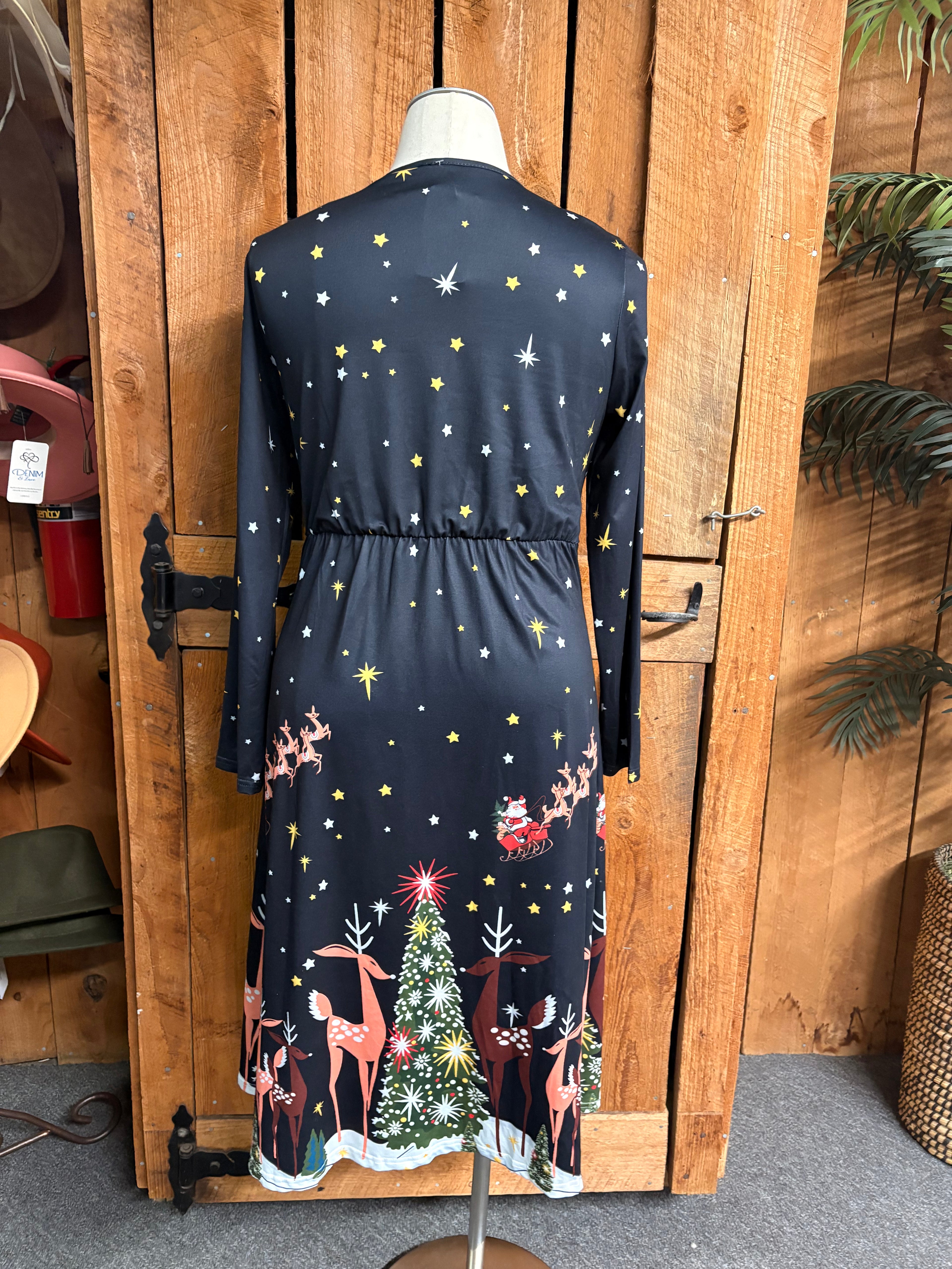 Christmas Print Dress