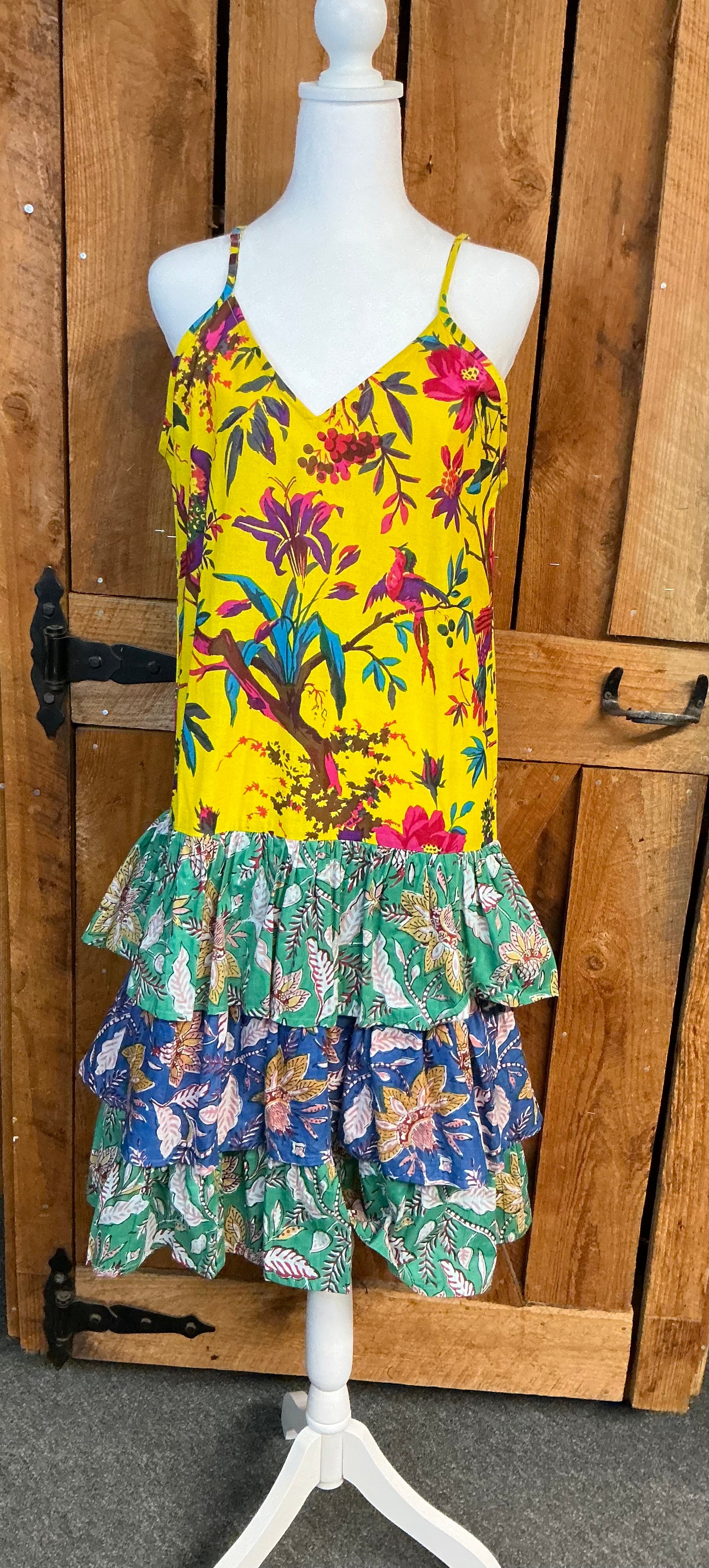 Tropical Tiered Dress