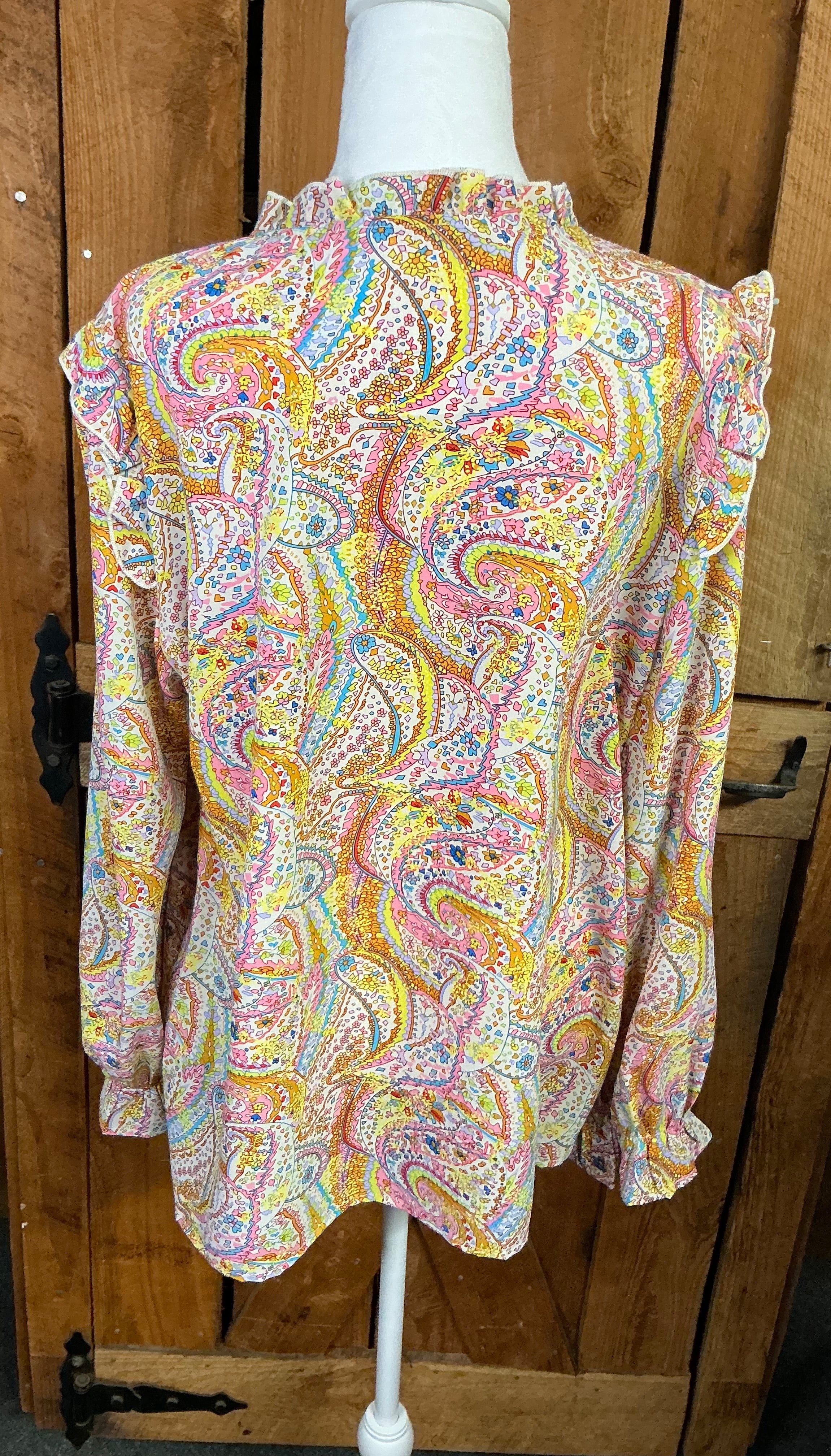 Yellow Boho Blouse