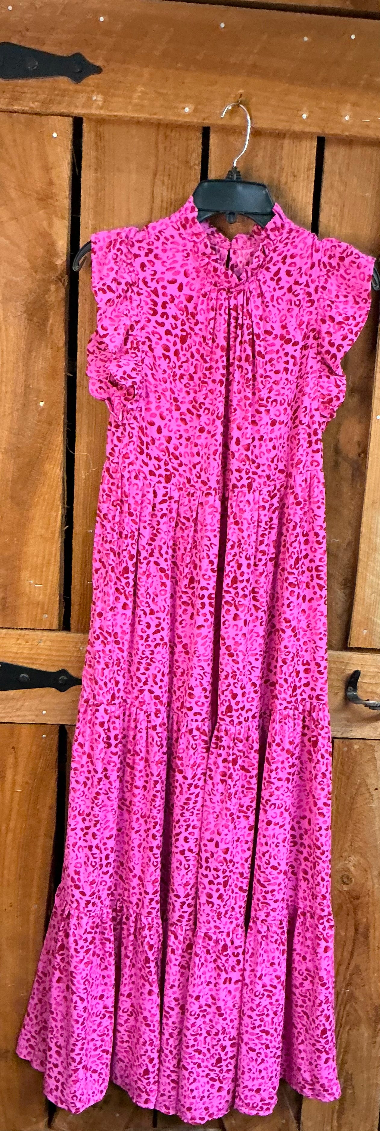 PB611887 Leopard Maxi Dress