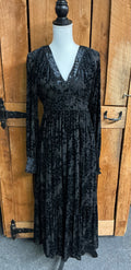 Black Burnout Maxi Dress