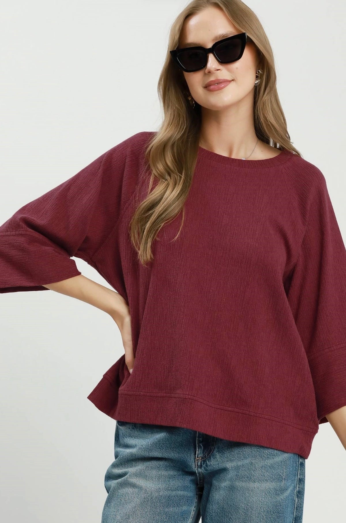 C6550 BURGUNDY TOP