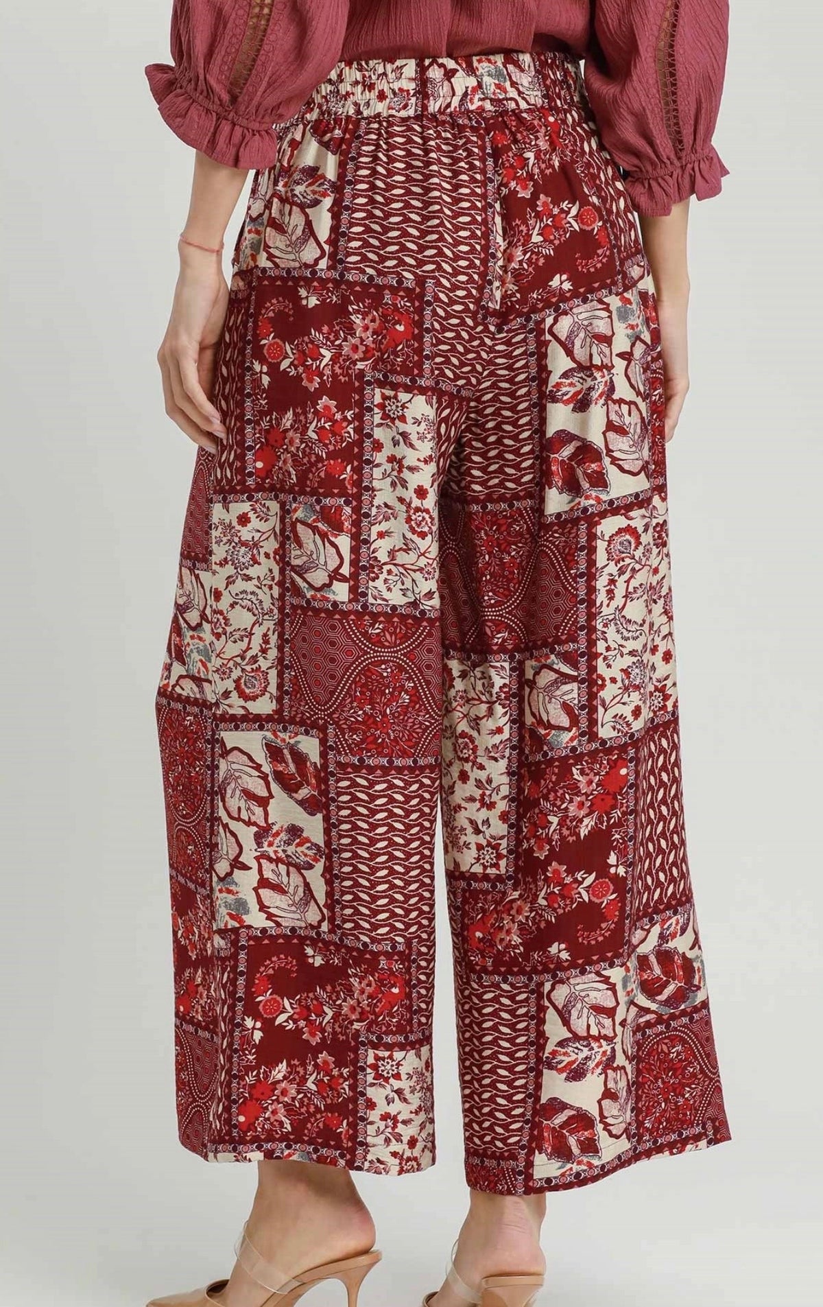 D1316 WINE MIX PANTS