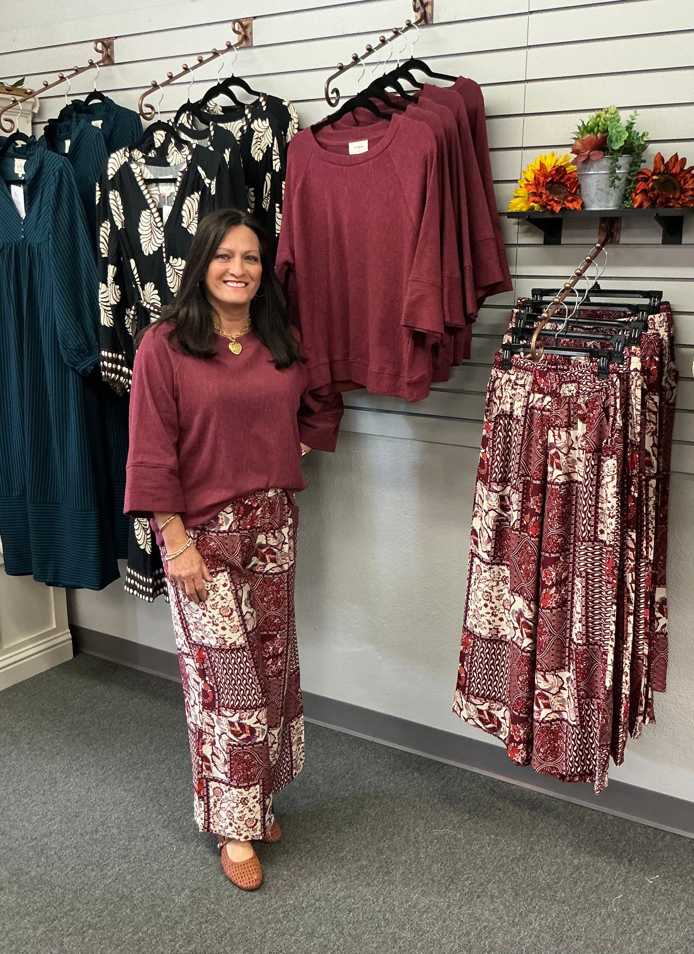 C6550 BURGUNDY TOP