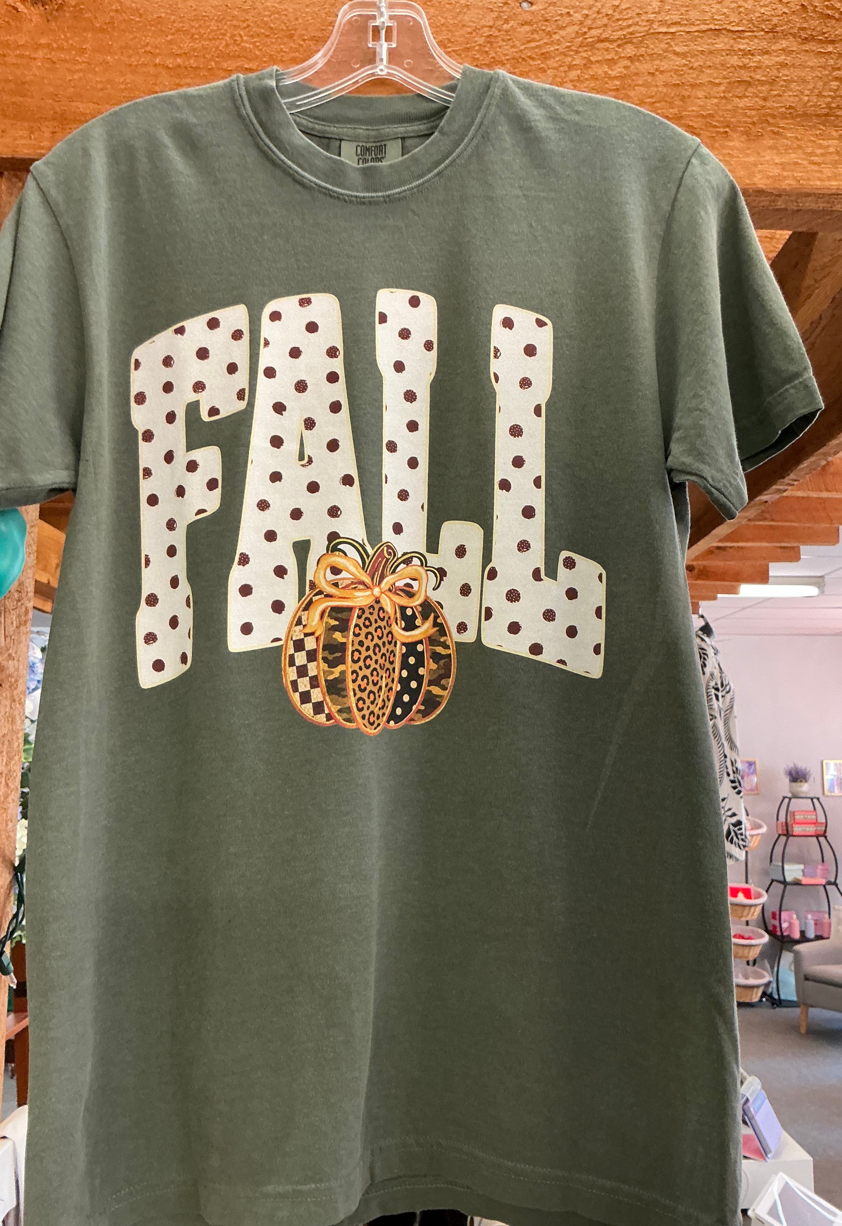 Fall Polka Dot Tee