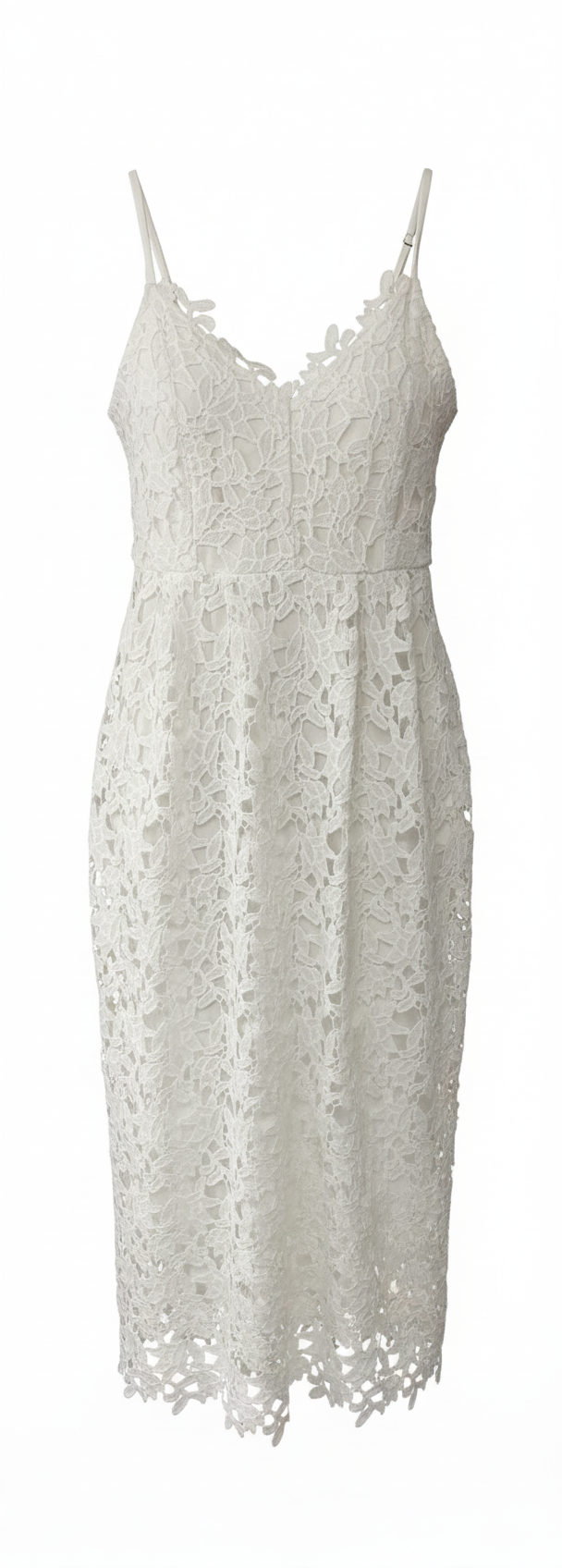 White Cotton Lace Maxi