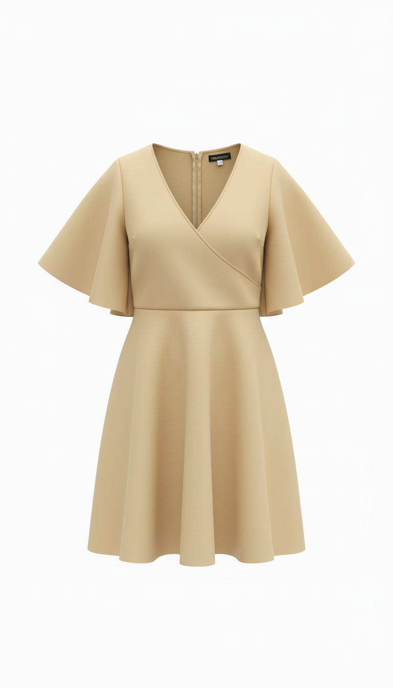 Gold Midi Dress