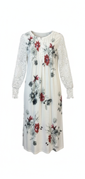 Red Rose Lace Sleeve