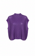 Purple Metallic Sweater