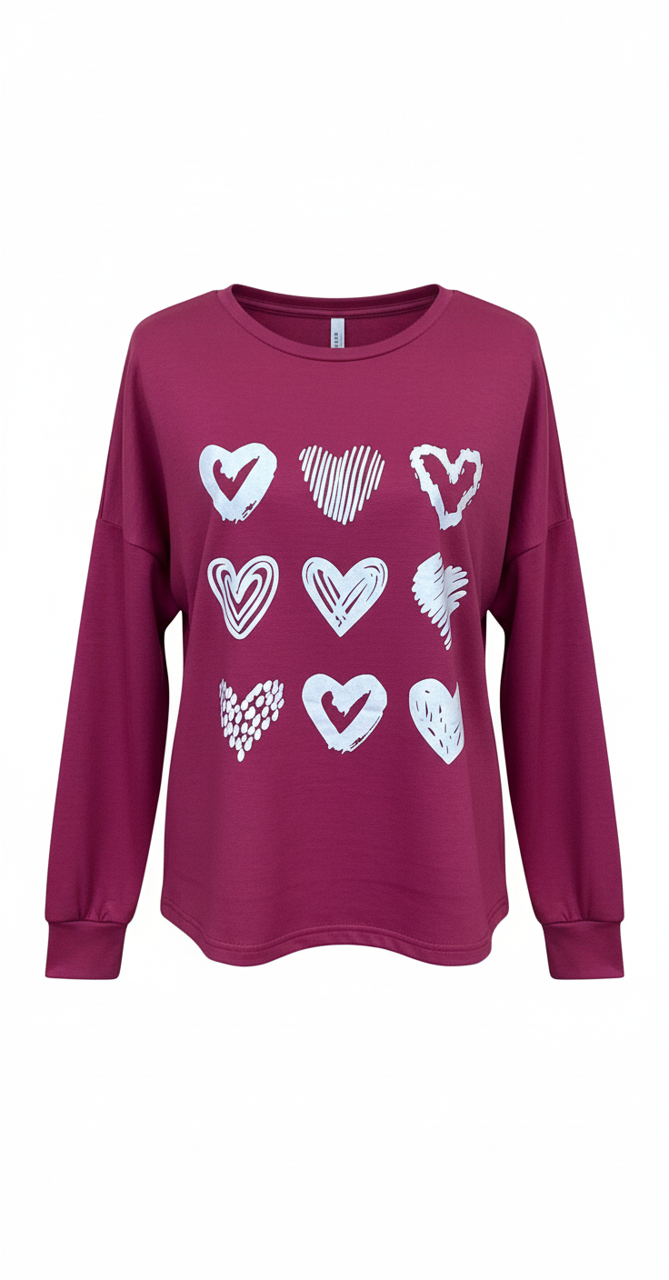 Red Heart Lounge Set