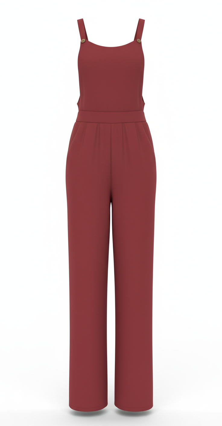 Red Casual Bibs