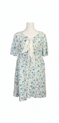 Sky Blue Floral Dress