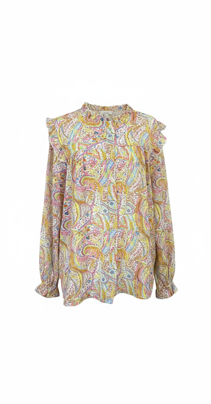 Yellow Boho Blouse