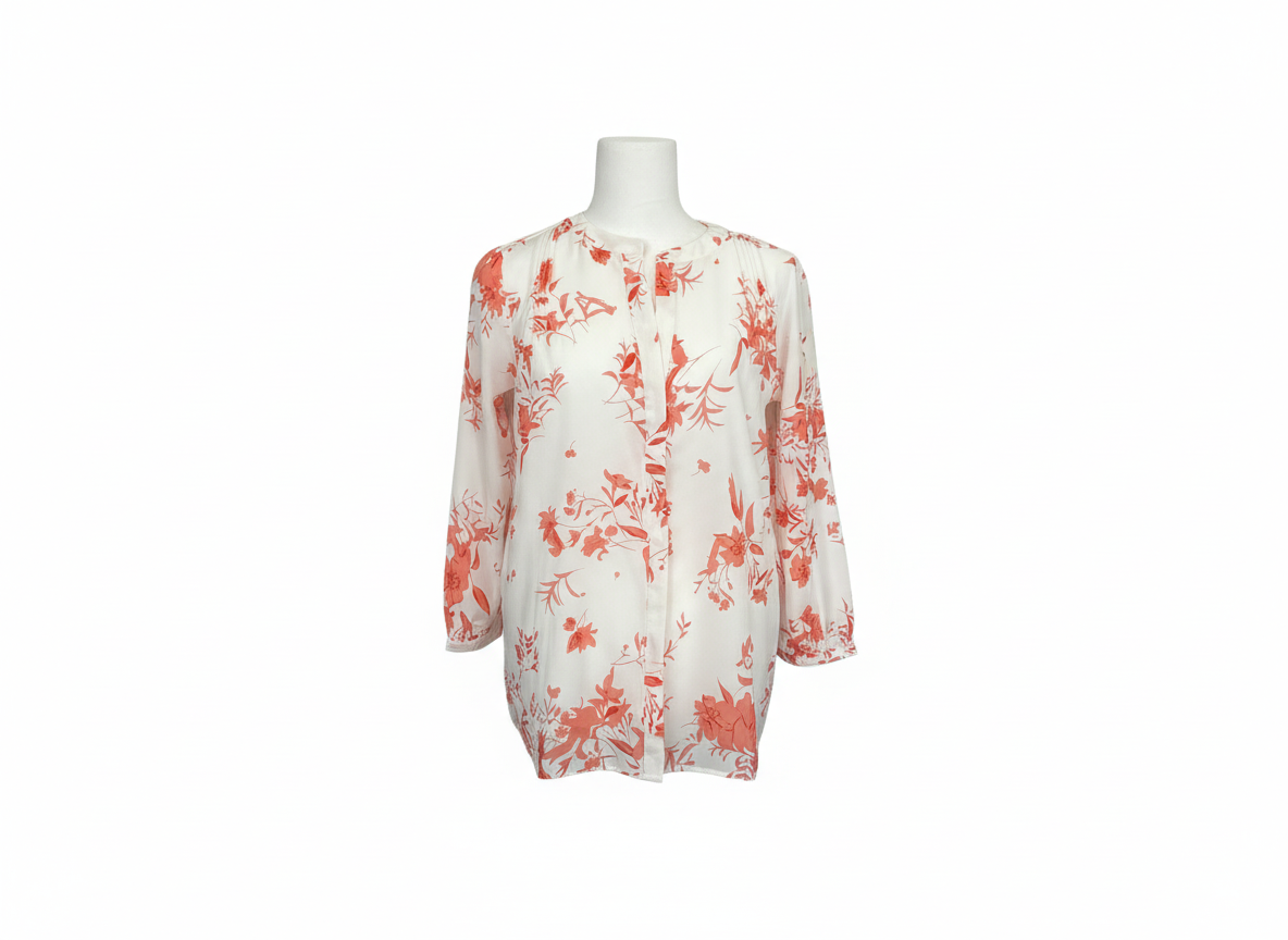 Plant Print Blouse