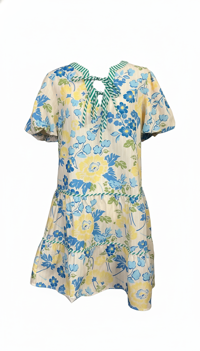 Blue Floral Dress