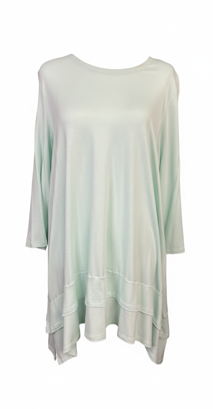 Soft Mint Green Double Layer Tunic