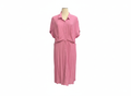 Pink Tie Front Midi Dress